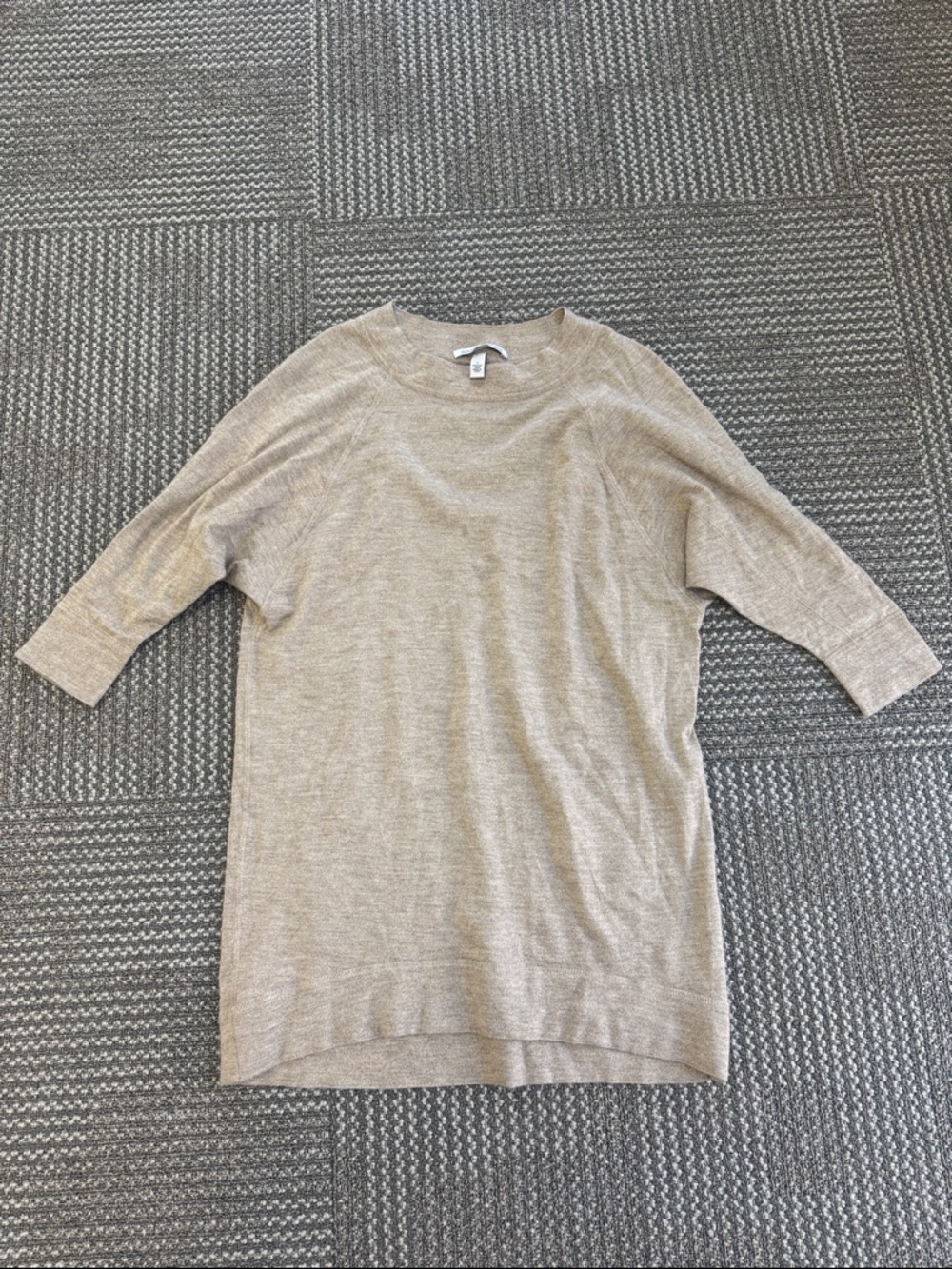 Autumn Cashmere Cashmere and Silk Gold Sweater Tunic, size S